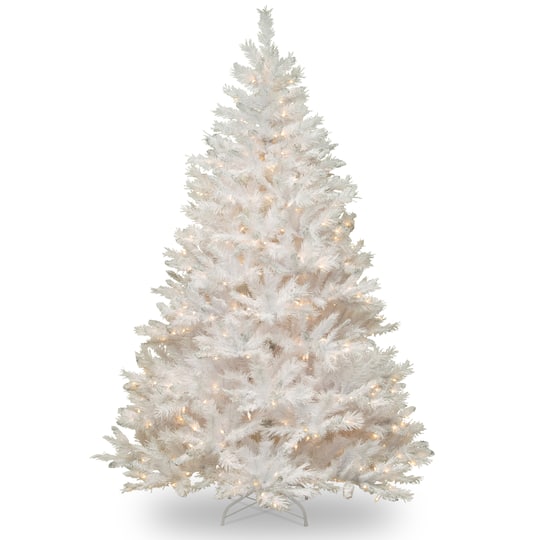7.5 ft. Pre-Lit Winchester White Pine Full Artificial Christmas Tree, Clear Lights
